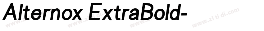 Alternox ExtraBold字体转换